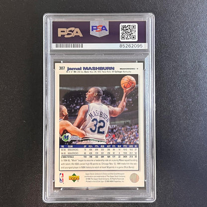 1995 Upper Deck Collector's Choice #307 Jamal Mashburn Signed Card PSA Slabbed M