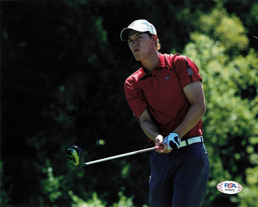 Maverick McNealy signed 8x10 photo PSA/DNA Autographed Golf