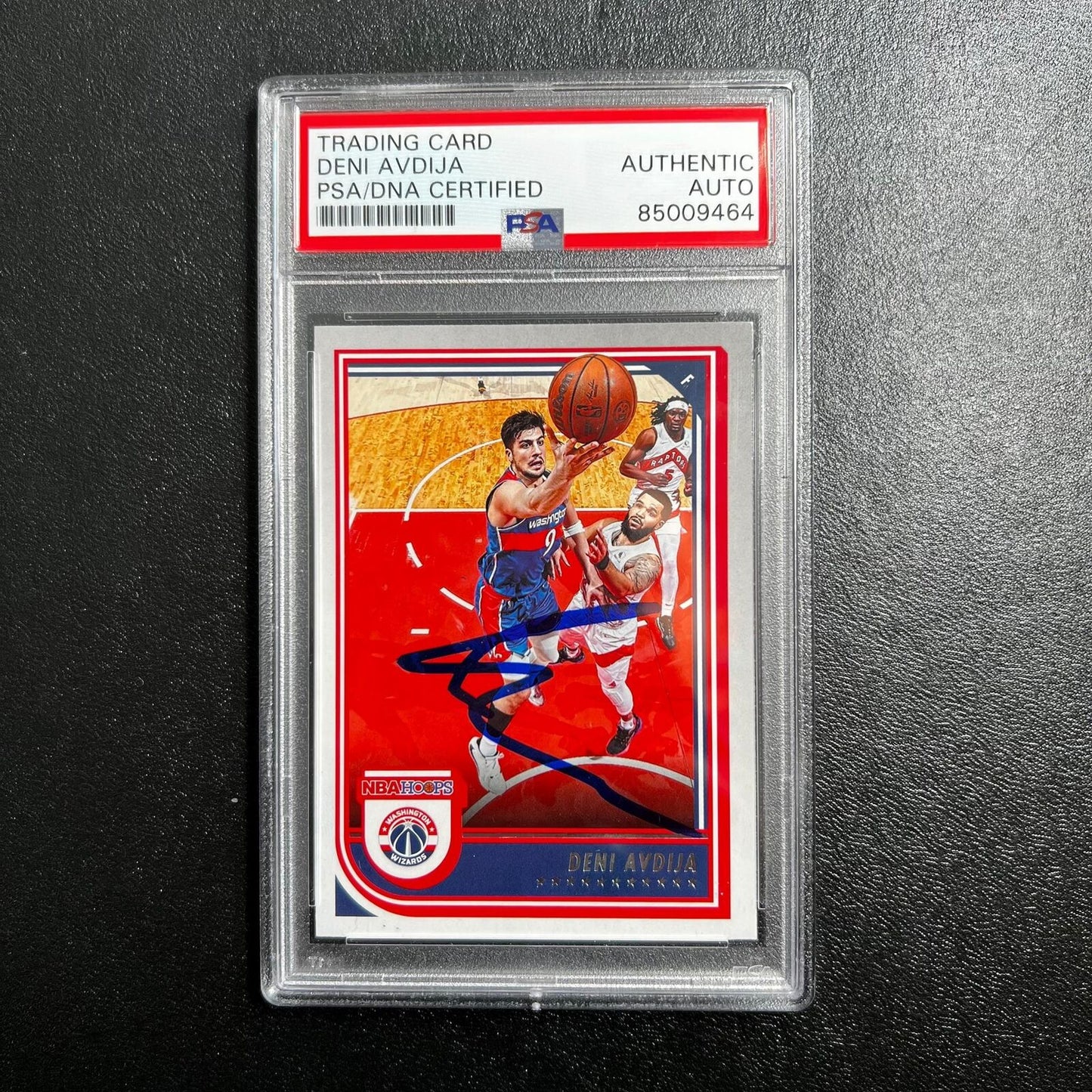 2022-23 Panini Hoops #118 Deni Avdija Signed AUTO PSA Slabbed Wizards