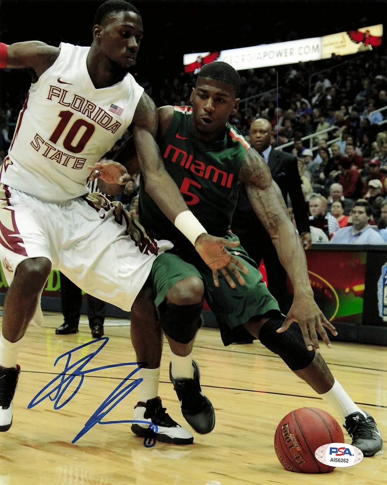 Dequan Jones signed 8x10 photo PSA/DNA Miami Hurricanes