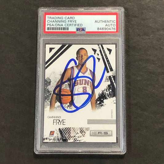 2009-10 Panini Rookies & Stars #79 Channing Frye Signed Card AUTO PSA Slabbed Su