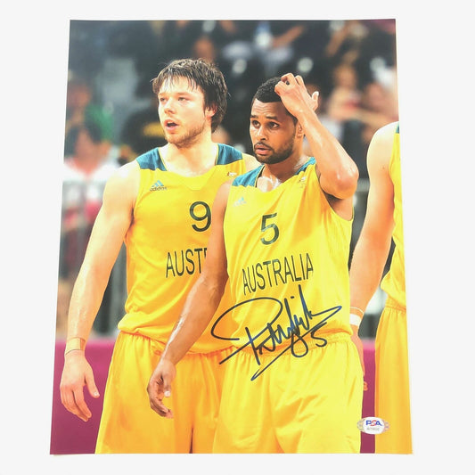 Patty Mills signed 11x14 photo PSA/DNA Australia Autographed Spurs