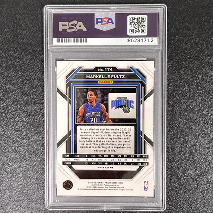 2022-23 Panini Prizm #174 MARKELLE FULTZ Signed Card AUTO PSA Slabbed Magic