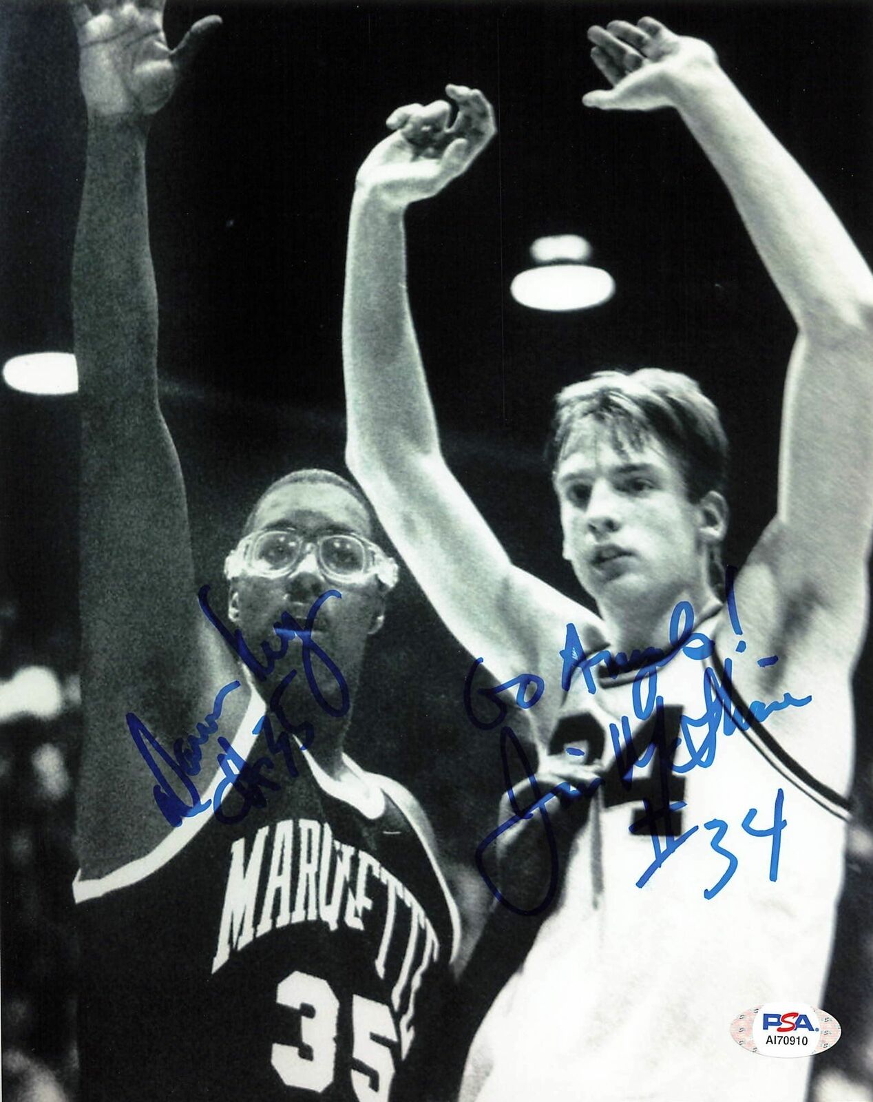 Damon Key JIM McILVAINE signed 8x10 photo PSA/DNA Seattle SuperSonics Autographe