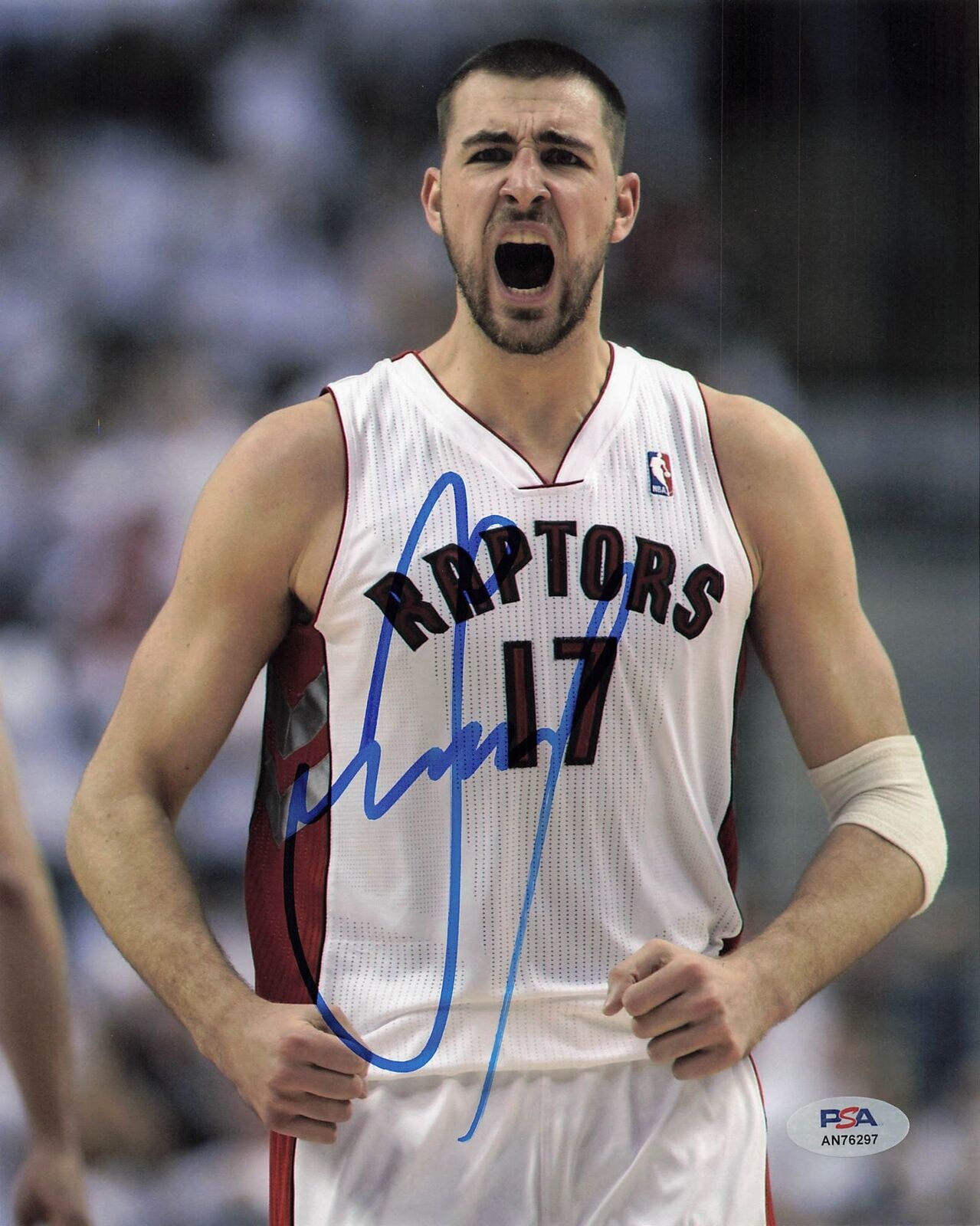 Jonas Valanciunas signed 8x10 photo PSA/DNA Toronto Raptors Autographed