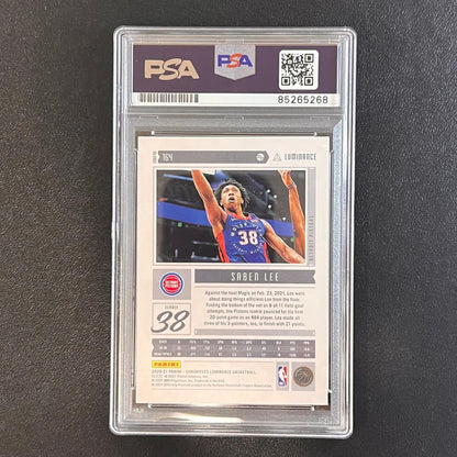 2020-21 Panini Chronicles Luminance #164 Saben Lee Signed Card AUTO PSA Slabbed