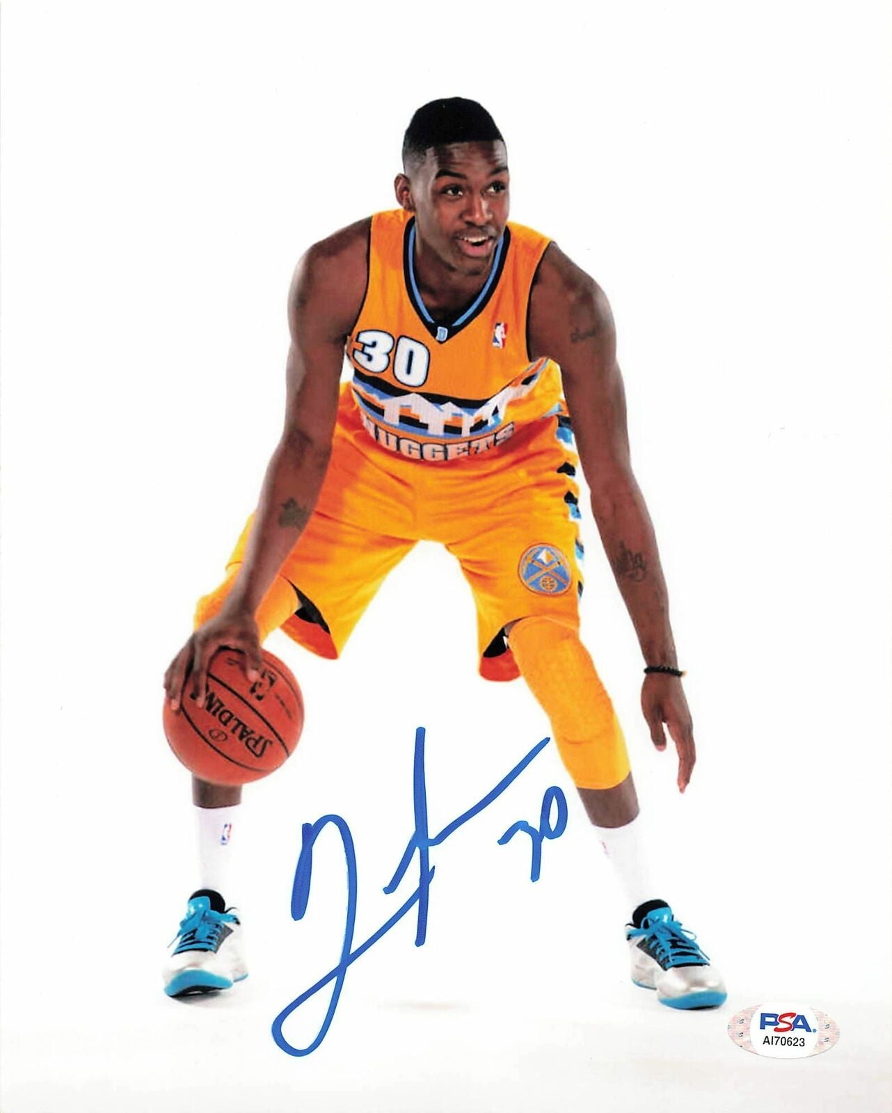 QUINCY MILLER signed 8x10 photo PSA/DNA Denver Nuggets Autographed