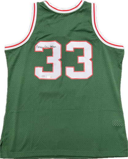 Kareem Abdul-Jabbar signed jersey PSA/DNA Bucks Autographed