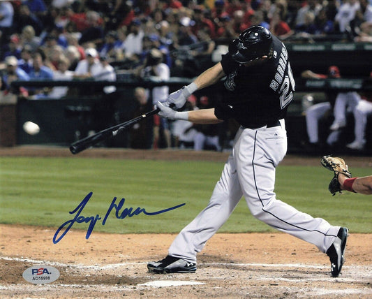 LOGAN MORRISON Signed 8x10 Photo PSA/DNA Miami Marlins Autographed