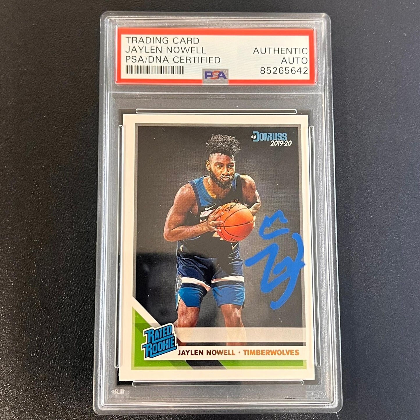 2019-20 Panini Donruss #240 Jaylen Nowell Signed Card AUTO PSA Slabbed Timberwol