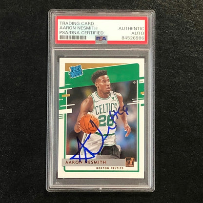 2020-21 Donruss Rated Rookie #232 Aaron Nesmith Signed Card AUTO PSA Slabbed RC