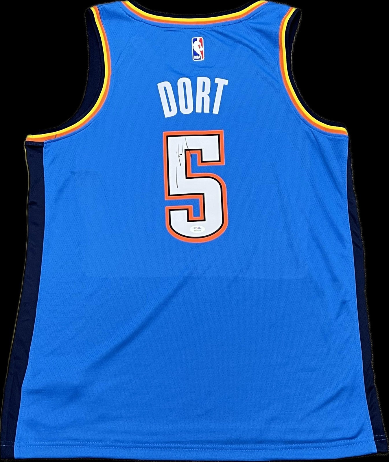 Luguentz Dort Signed Jersey PSA Oklahoma City Thunder Autographed