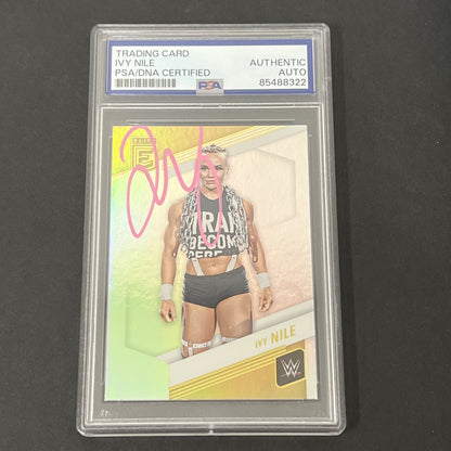 2023 Panini Donruss Elite WWE #85 Ivy Nile signed card PSA
