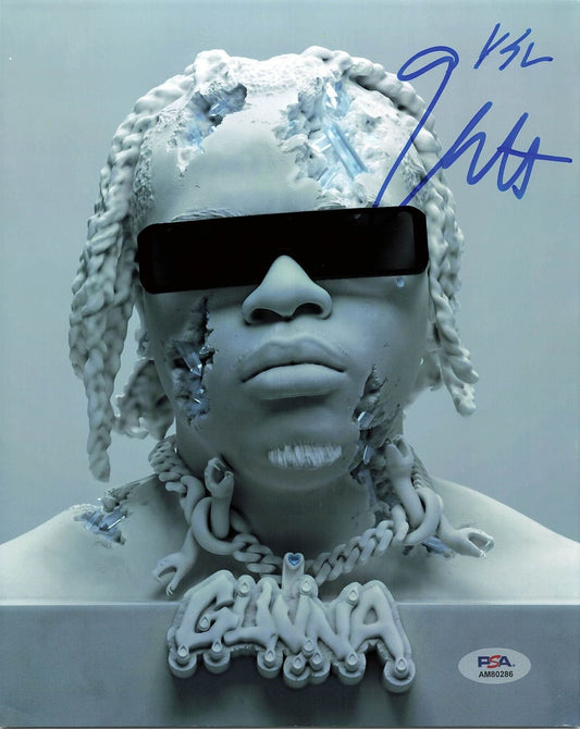 Gunna signed 8X10 photo PSA/DNA Autographed Rapper