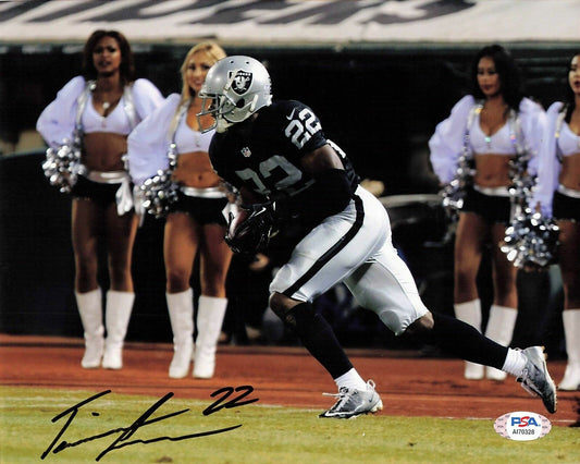 TAIWAN JONES signed 8x10 photo PSA/DNA Oakland Raiders Autographed