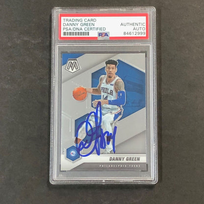 2020-21 Panini Mosaic #83 DANNY GREEN Signed Card AUTO PSA Slabbed 76ers