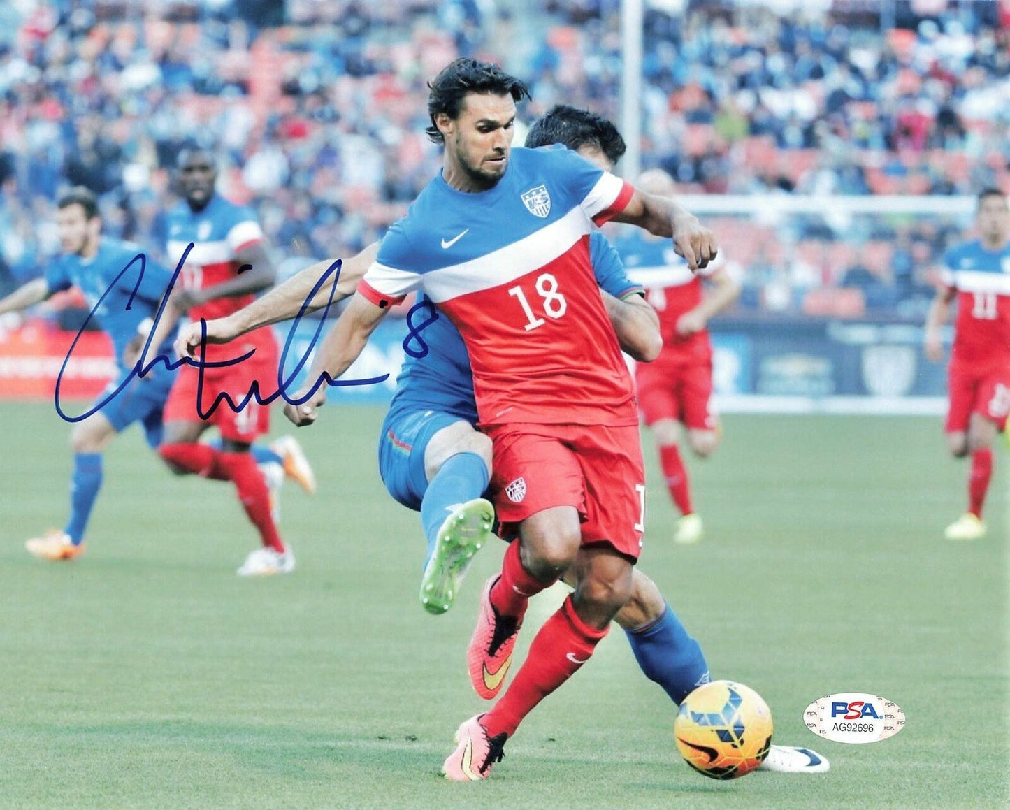 Chris Wondolowski signed 8x10 photo PSA/DNA San Jose Earthquakes