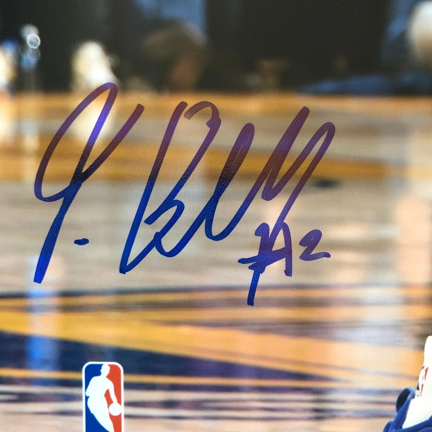 Jordan Bell signed 11x14 photo BAS Beckett Golden State Warriors Autographed