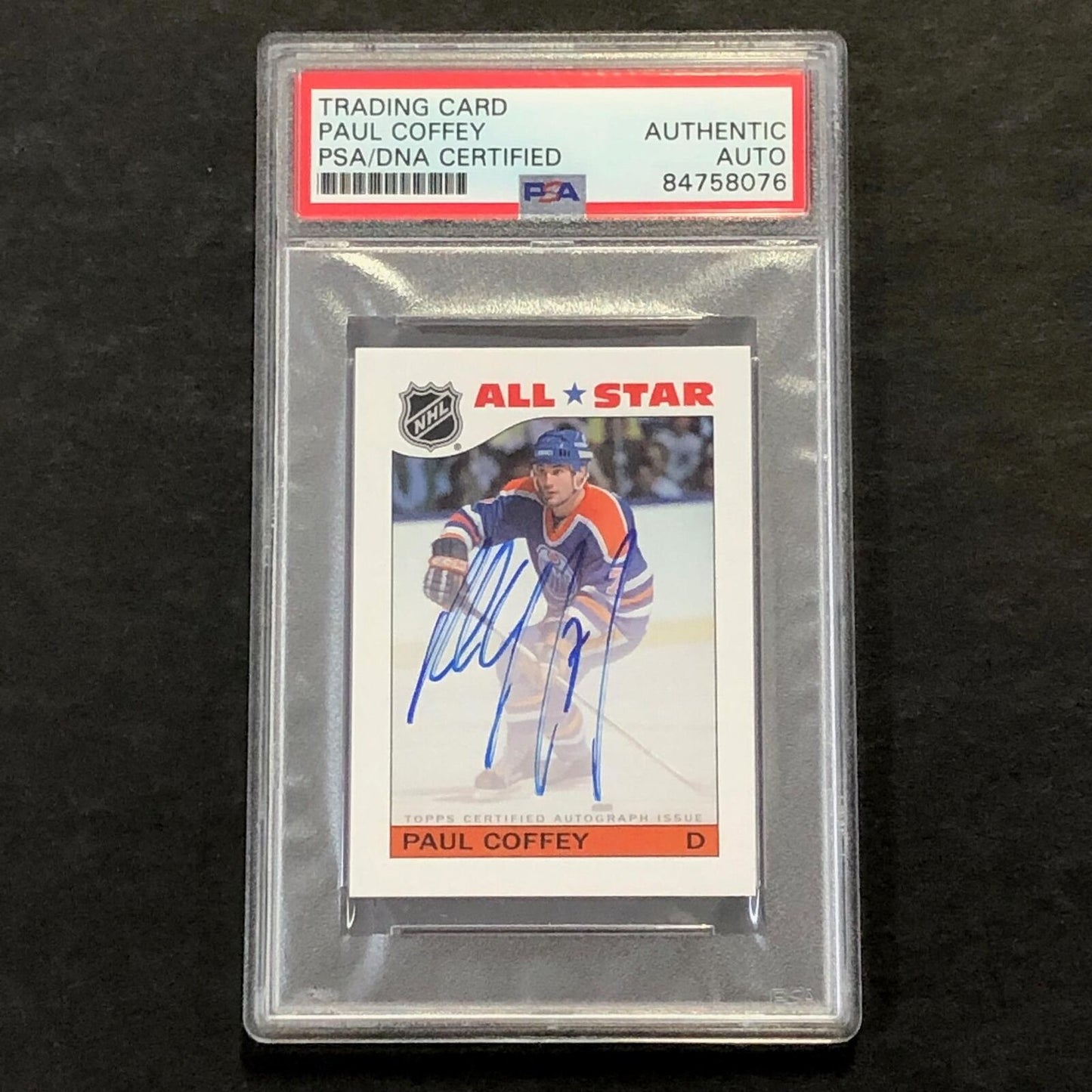 2022 Topps All Star #AS-PC Paul Coffey Signed Card AUTO PSA Slabbed Sonics