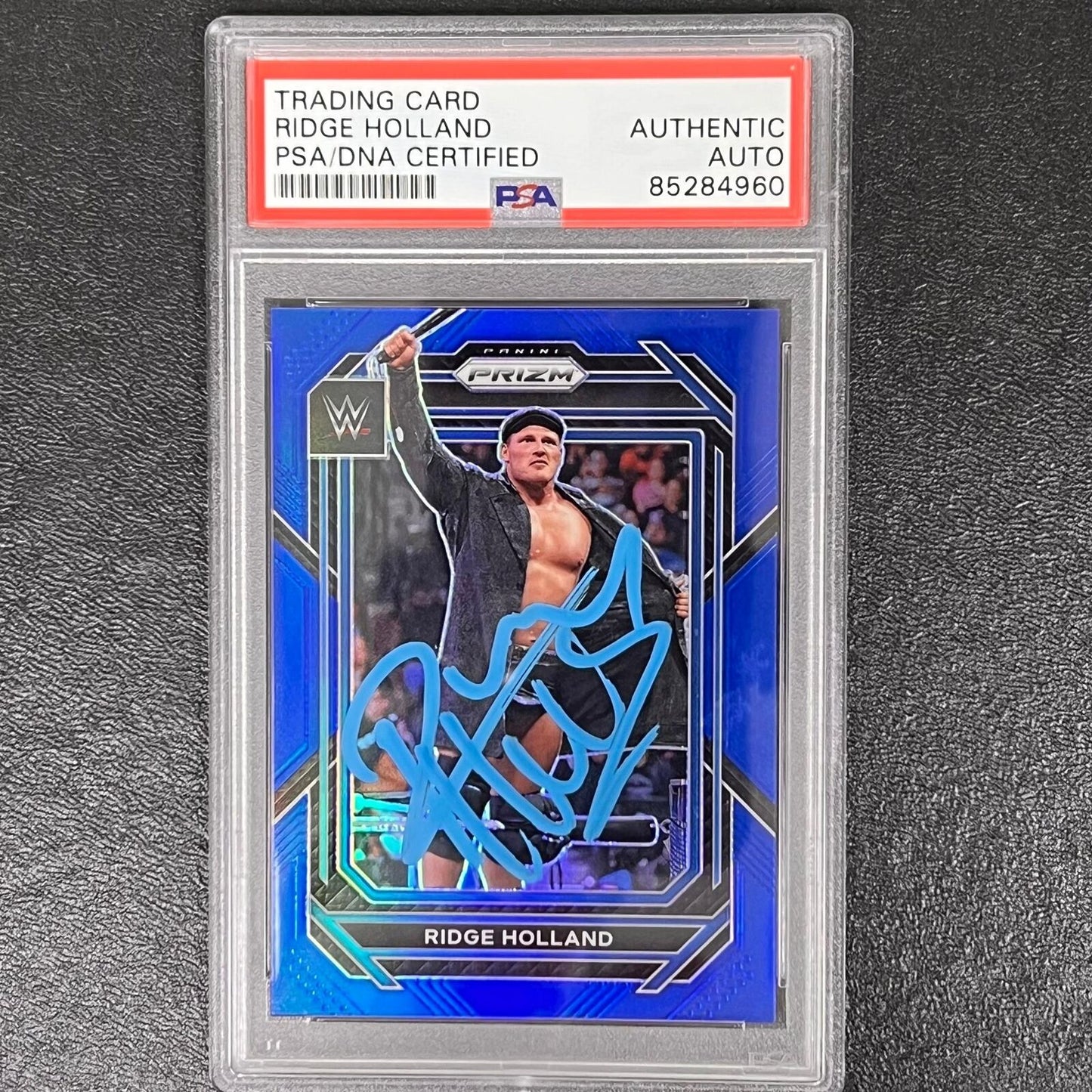 2023 Panini Prizm #154 Ridge Holland Card PSA AUTO Slabbed WWE