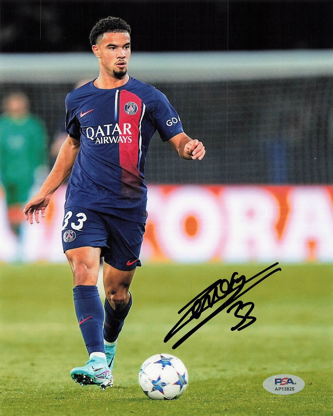 Warren Zaïre-Emery Signed 8x10 Photo PSA Soccer PSG