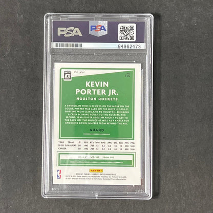 2020-21 Panini Donruss Optic #115 Kevin Porter Jr. Signed Card PSA Slabbed Caval