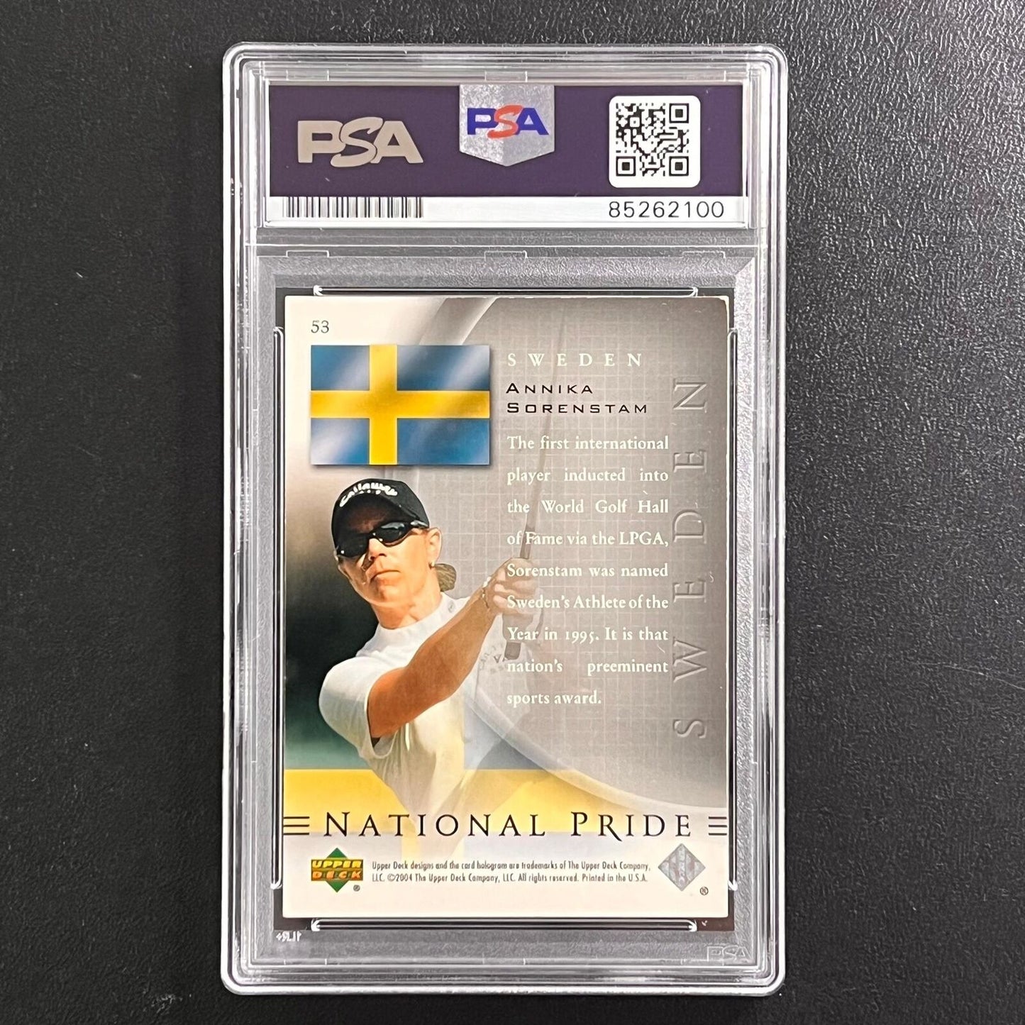 2004 Upper Deck SP Authentic #53 Annika Sorenstam Signed Card AUTO PSA/DNA Autog