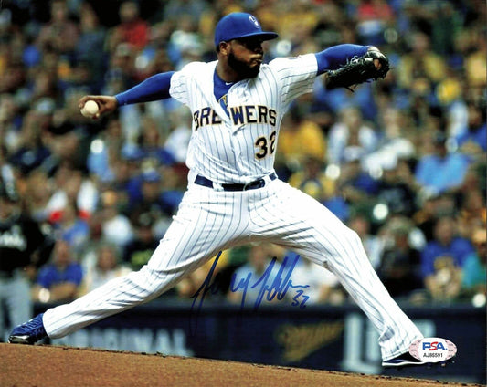 JEREMY JEFFRESS signed 8x10 photo PSA/DNA Milwaukee Brewers Autographed