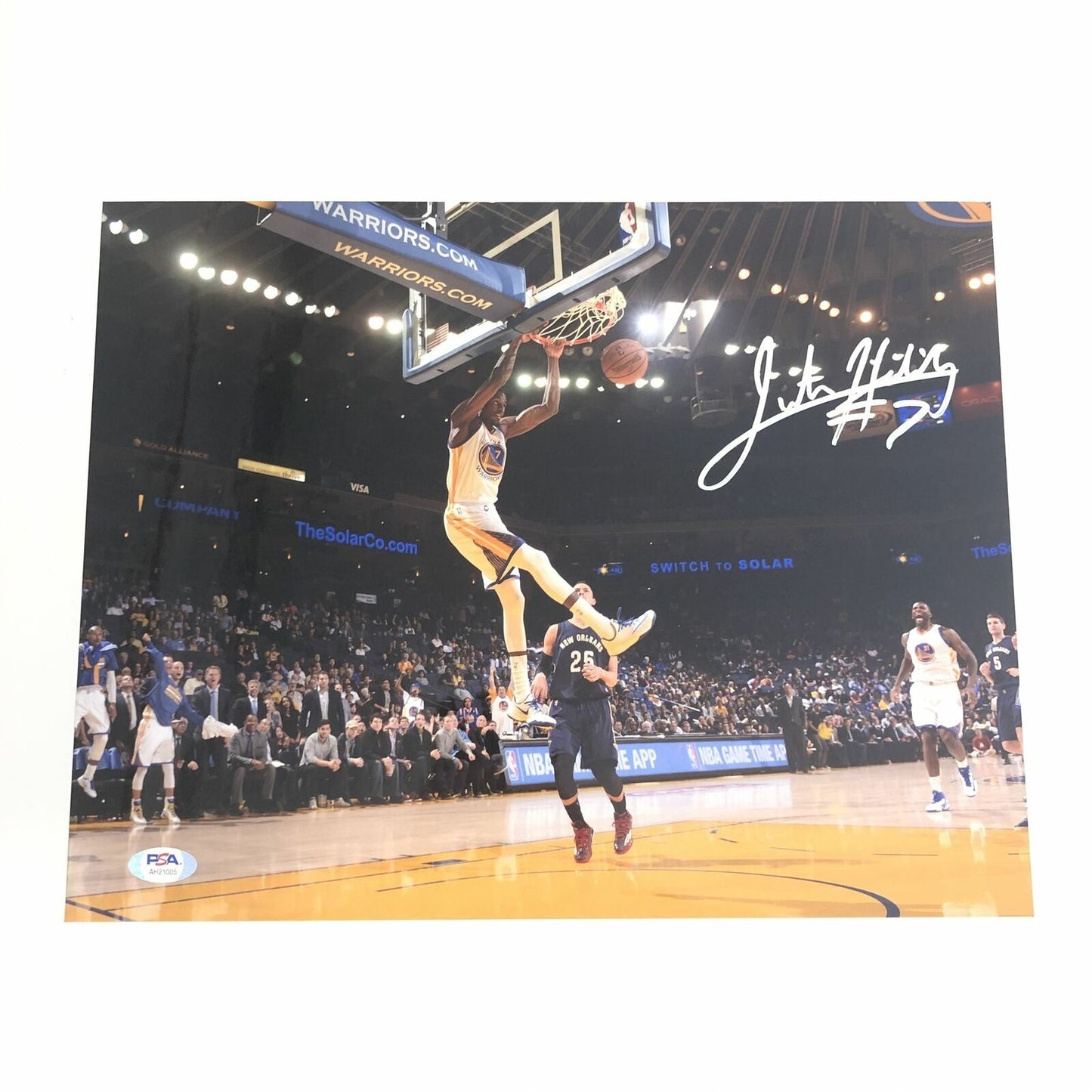 Justin Holiday signed 11x14 photo PSA/DNA Golden State Warriors Autographed