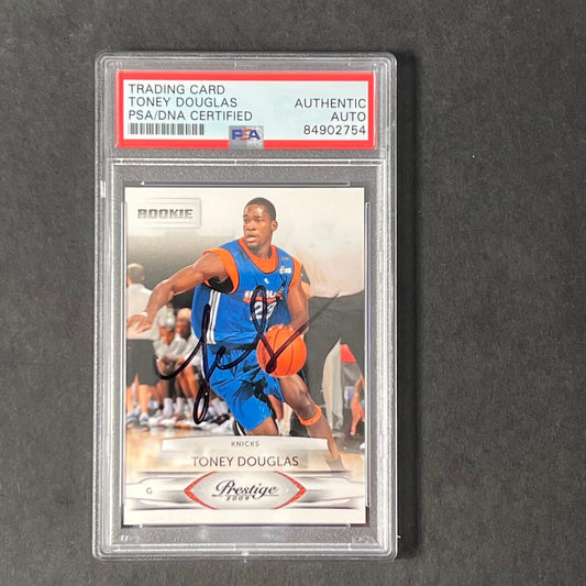 2009-10 Prestige Rookie #179 Toney Douglas Signed Card AUTO PSA Slabbed RC Knick