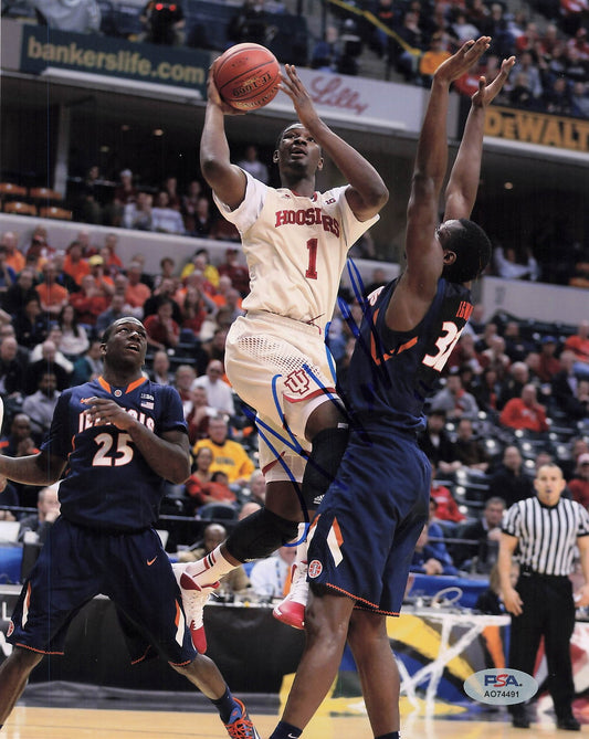 Noah Vonleh Signed photo PSA Indiana Hoosiers
