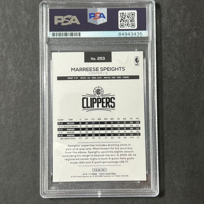 2016-17 Panini Hoops #253 Marreese Speights Signed Card AUTO PSA Slabbed Clipper