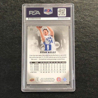 2013-14 SP Authentic #25 Ryan Kelly Signed Card AUTO PSA Slabbed Duke Blue Devil