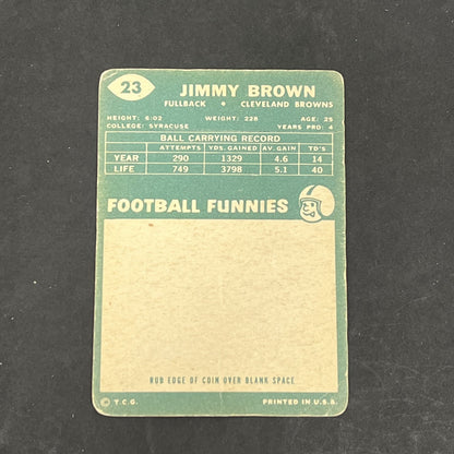 1960 Topps #23 Jimmy Brown card