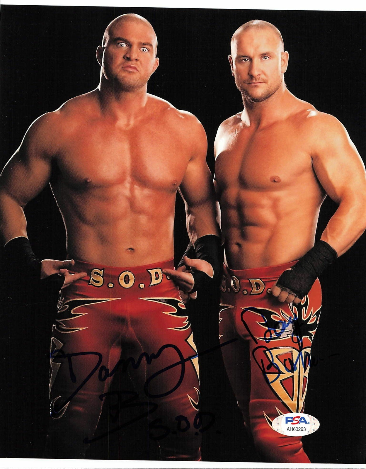 Doug & Danny Basham signed 8x10 photo PSA/DNA COA WWE Autographed Wrestling