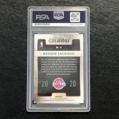 2015-16 Panini Excalibur Team 2020 #14 Reggie Jackson Signed Card Auto PSA/DNA S