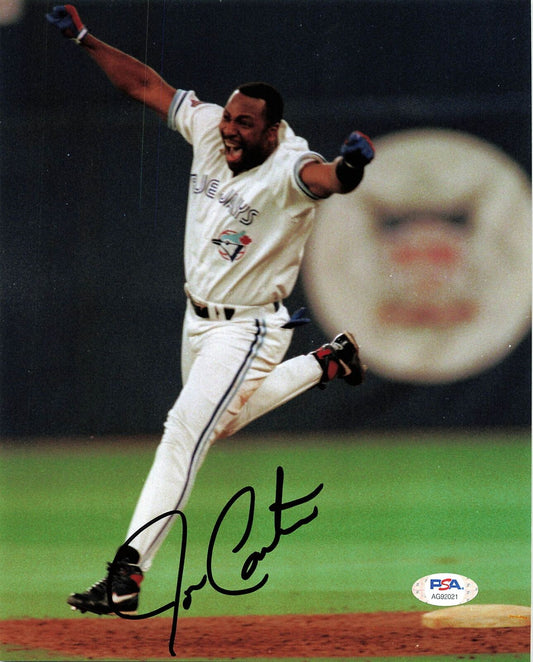 Joe Carter signed 8x10 photo PSA/DNA Toronto Blue Jays Autographed