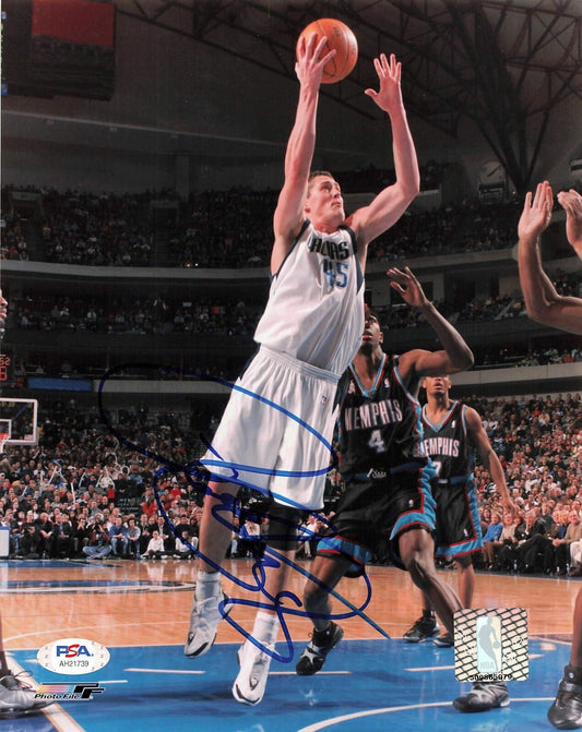 Raef LaFrentz signed 8x10 photo PSA/DNA Dallas Mavericks Autographed