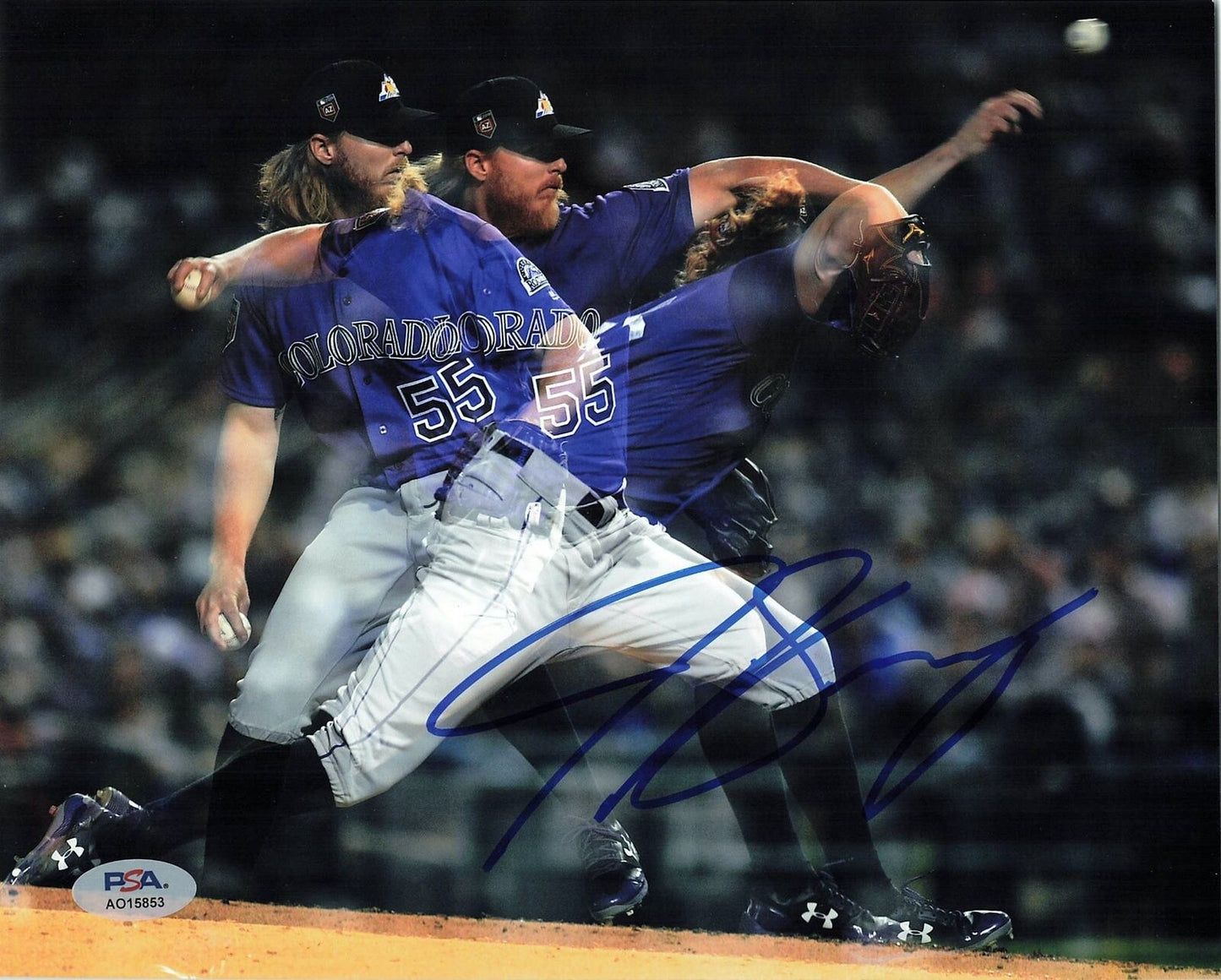 JON GRAY signed 8x10 photo PSA/DNA Colorado Rockies Autographed