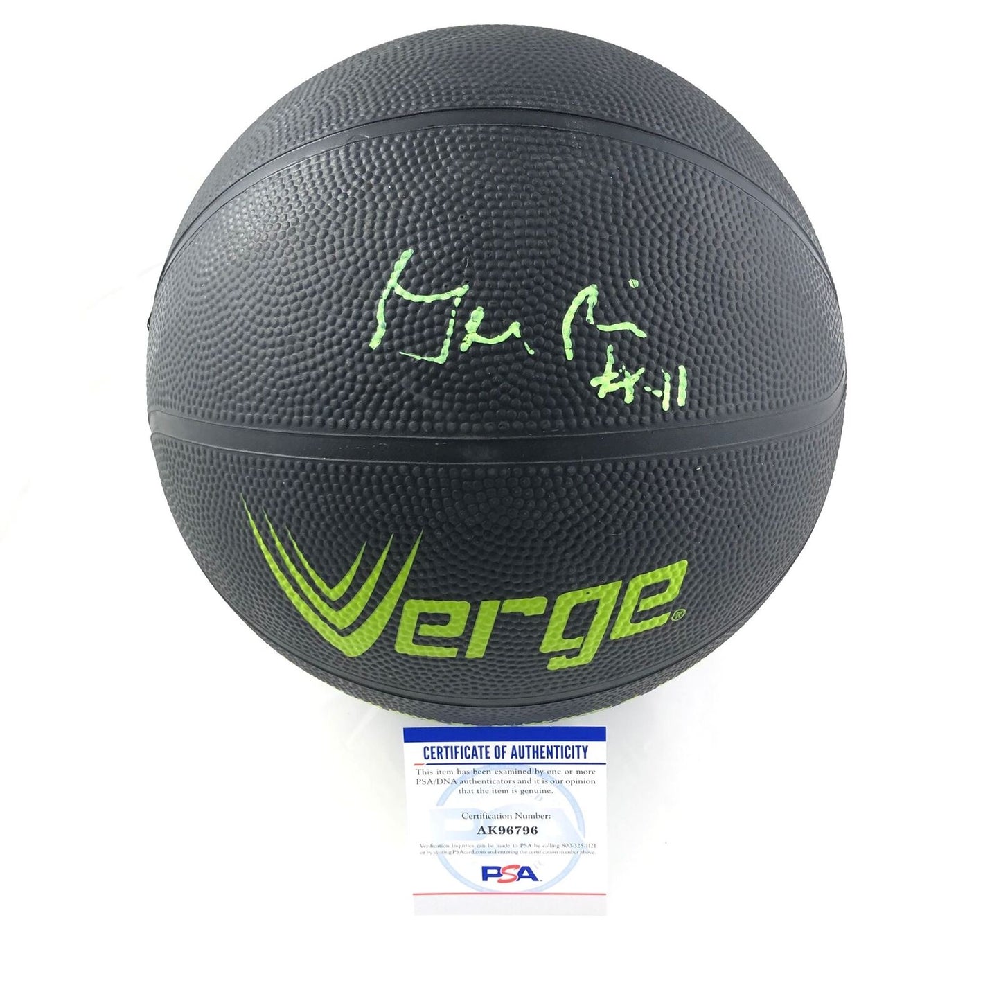 Glen Rice Jr. signed Basketball PSA/DNA Washington Wizards Autographed