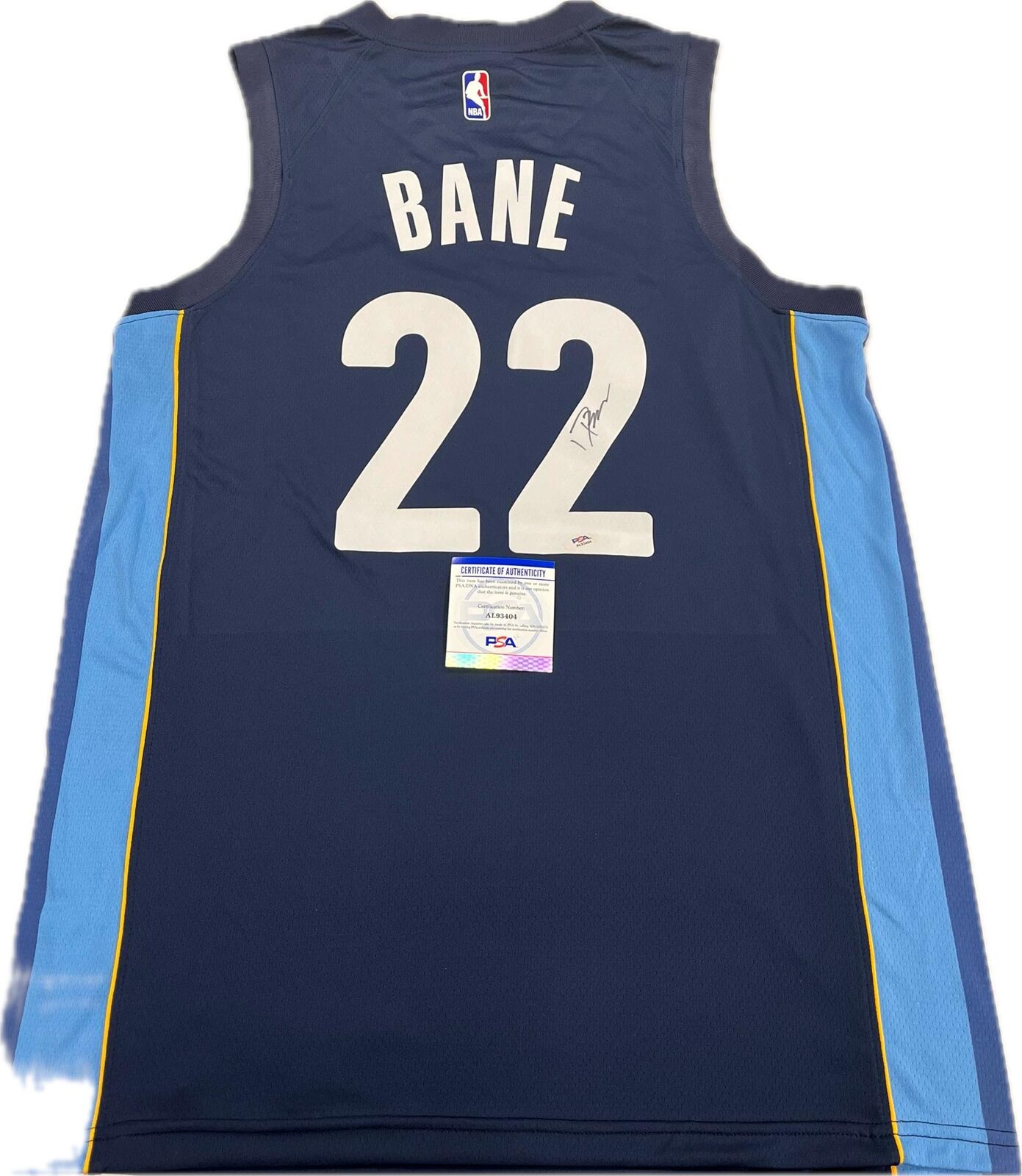 Desmond Bane Signed Jersey PSA/DNA Memphis Grizzlies Autographed