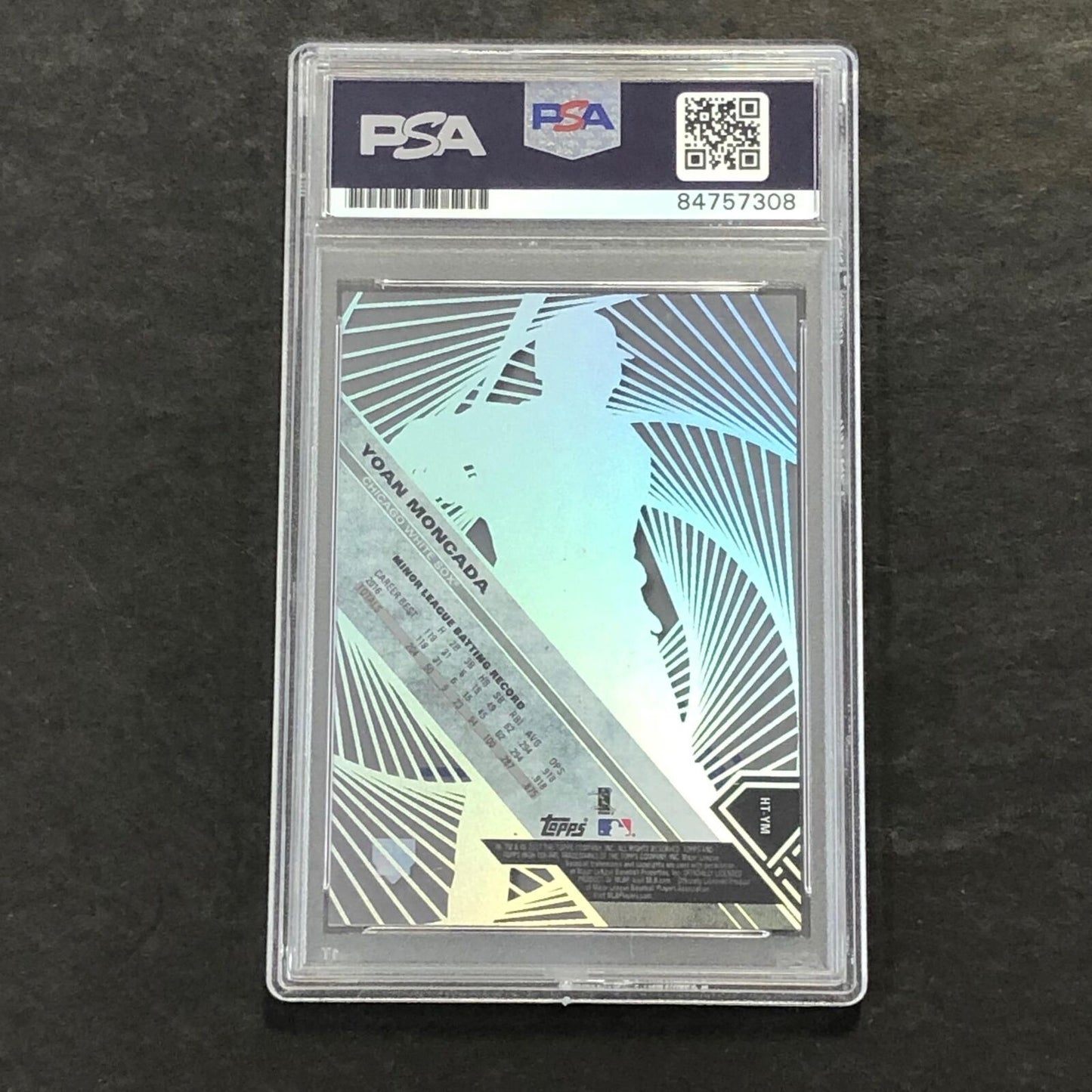 2017 Topps High Tek #HT-YM Yoan Moncada Signed Card PSA Slabbed Auto 10 White So