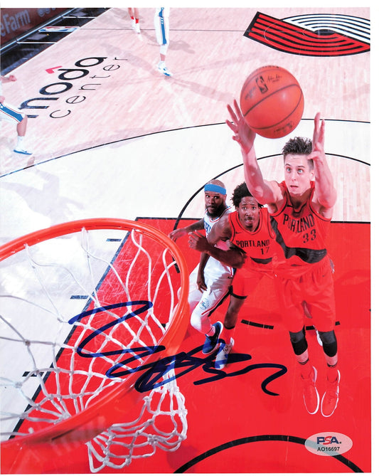Zach Collins signed 8x10 photo PSA/DNA Portland Gonzaga autographed Trail Blazer