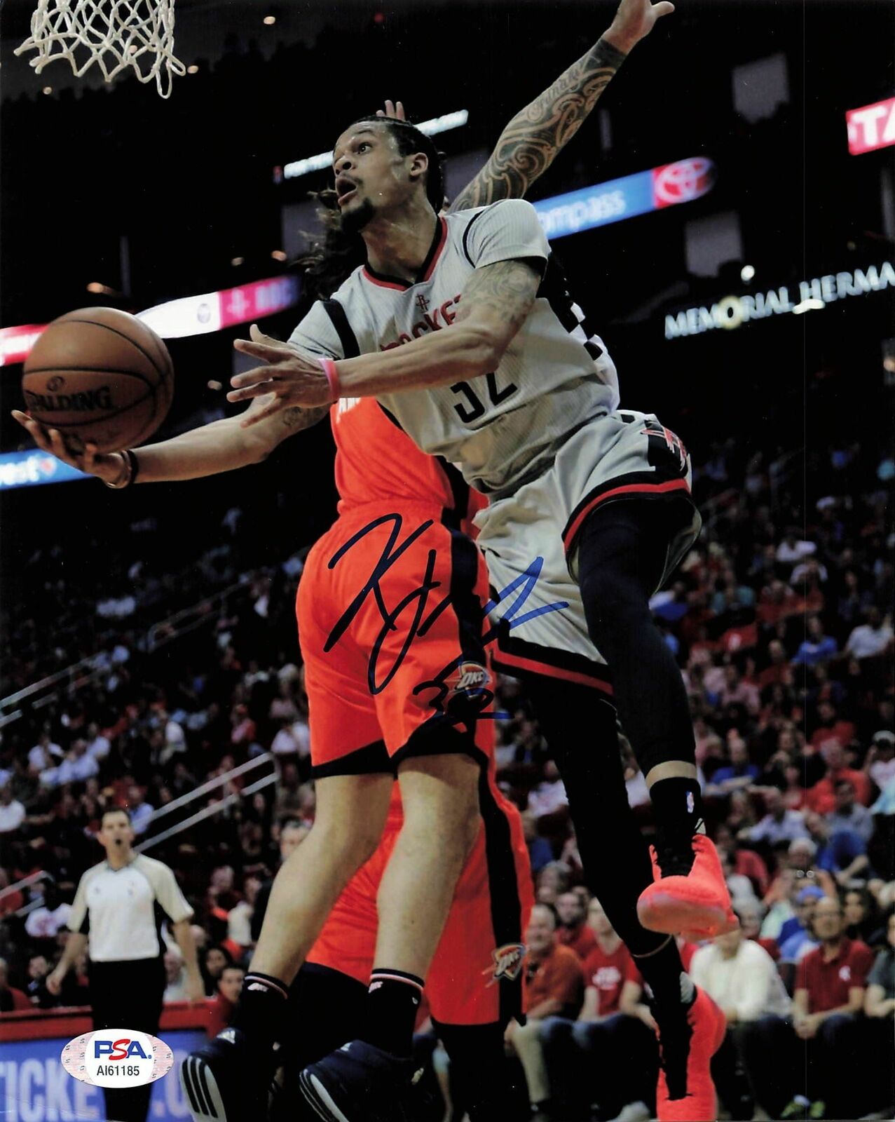 KJ McDaniels signed 8x10 photo PSA/DNA Houston Rockets Autographed