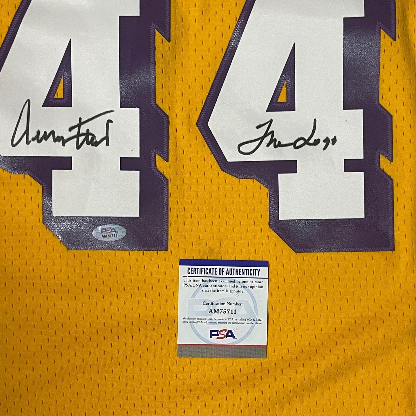 Jerry West signed jersey PSA/DNA Los Angeles Lakers Autographed Jersey