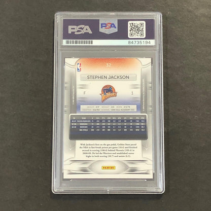 2009-10 Panini Prestige #32 Stephen Jackson Signed Card AUTO PSA Slabbed