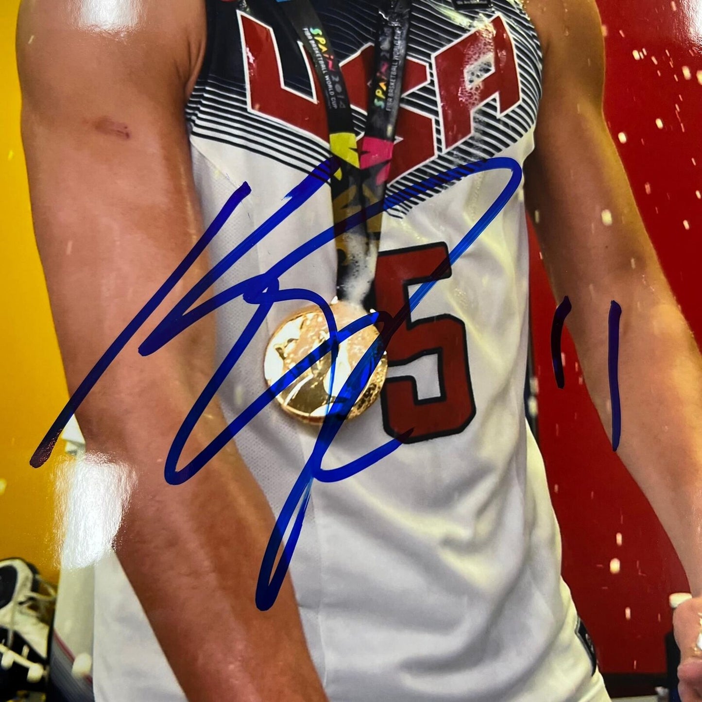 Klay Thompson signed 11x14 photo PSA/DNA USA Basketball Autographed