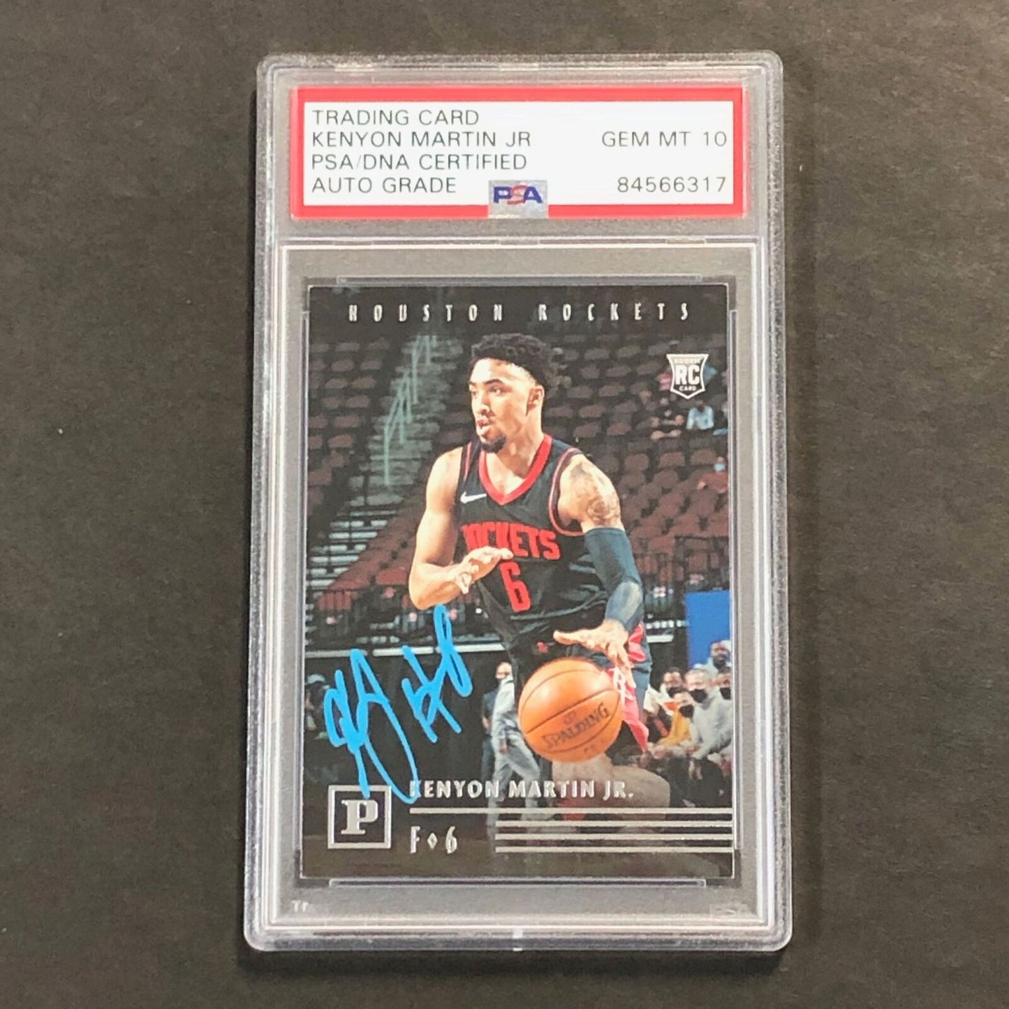 2020-21 Panini Chronicles #125 Kenyon Martin Jr. Signed Card AUTO 10 PSA Slabbed