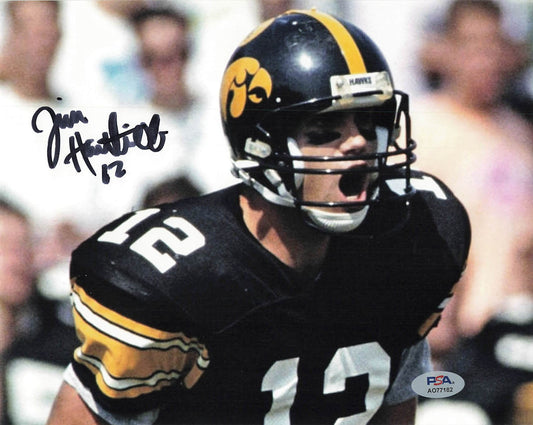 Jim Hartlieb Signed Photo PSA Iowa Hawkeyes