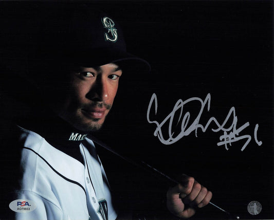 Ichiro Suzuki signed 8x10 photo PSA/DNA Seattle Mariners